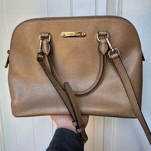Michael Kors Cindy Dome Leather Satchel